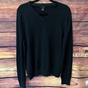 Banana Republic Black V-Neck Sweater